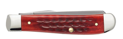 Case® | Pocket Worn® Corn Cob Jig Old Red Bone Mini Trapper Knife