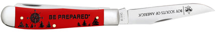 Case CA80500 - Scouting America™  Embellished Smooth Red Synthetic Trapper Trapper Gift Set