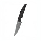 Case CT2 Hunter Black Carbon Fiber Weave Fixed Blade Knife with Leather Sheath by Case®