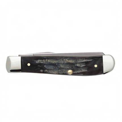 Case® Jigged Buffalo Horn Mini Trapper Pocket Knife