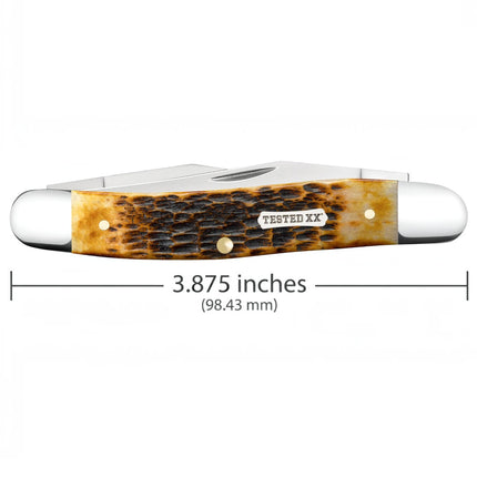 Case XX Muskrat Pocket Knife (Burnt Amber Rogers Jigged Bone, CA51395) by Case®