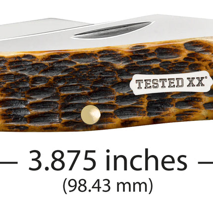 Case XX Muskrat Pocket Knife (Burnt Amber Rogers Jigged Bone, CA51395) by Case®