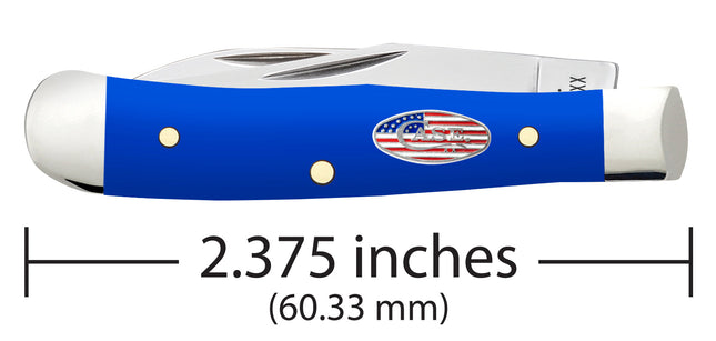 Case CA16400 - Royal Blue Synthetic Smooth Tiny Trapper