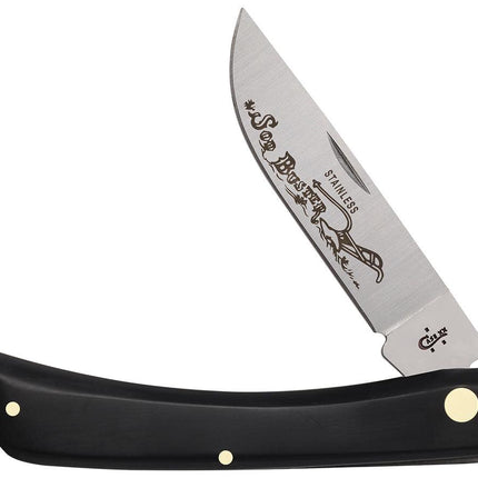 Case Sodbuster Folding Pocket Knife - Full Length Skinner Blade With Curved Ergonomic Handle by Case®