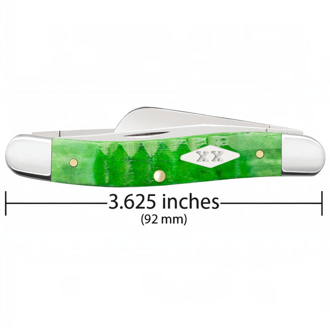 Case® | Gator Jigged Bright Green Bone Medium Stockman by Case®