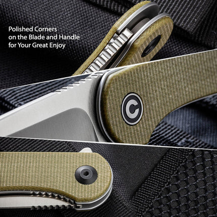 CIVIVI Elementum Micarta Pocket Knife by Civivi
