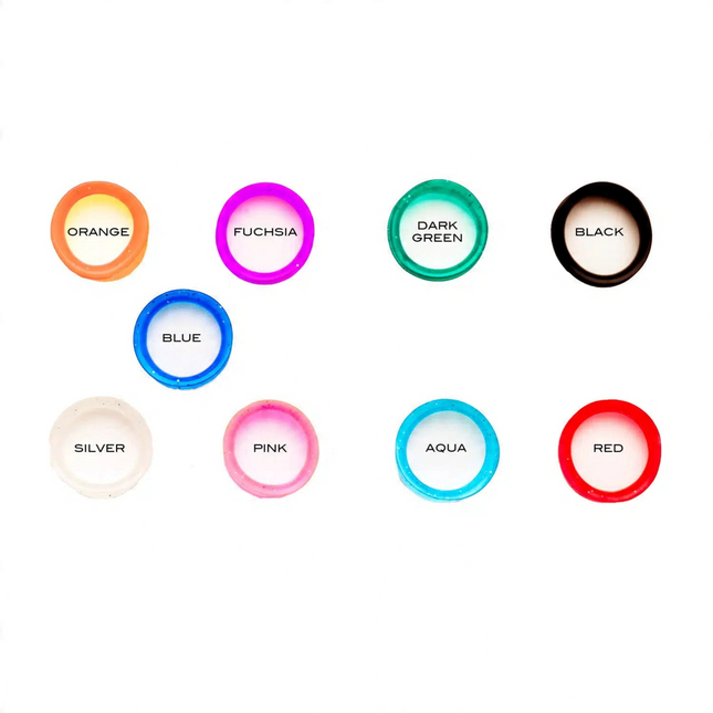 Colored finger ring inserts