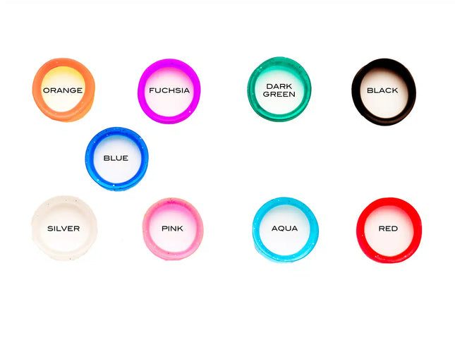 Colored finger ring inserts