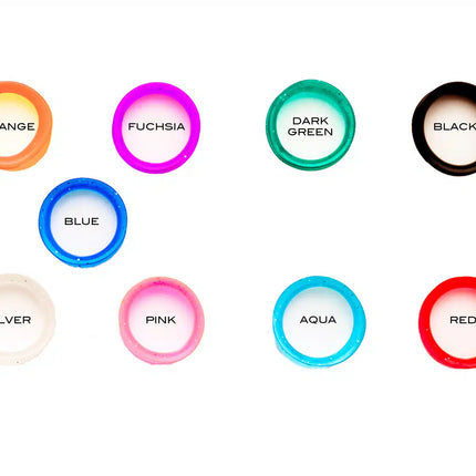Colored finger ring inserts