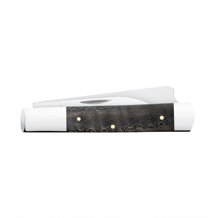 Case® | Smooth Black Curly Oak Wood Trapper Knife by caseknives