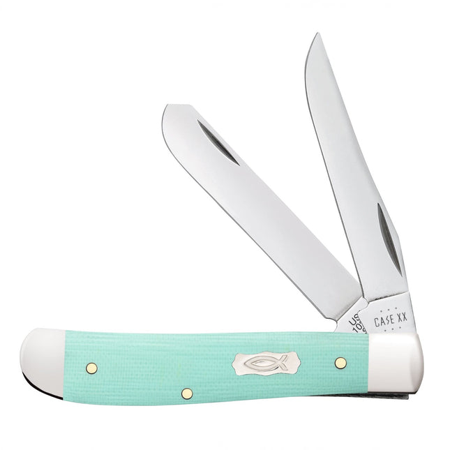 Case® Smooth Tiffany Blue G-10 Mini Trapper Pocket Knife