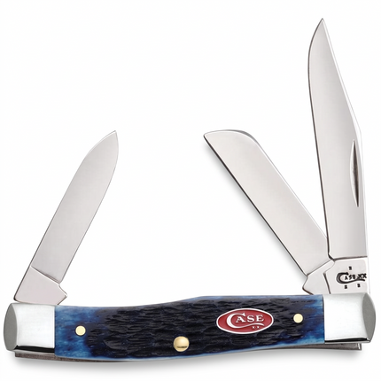 Case® Rogers Jig Navy Blue Bone Medium Stockman Pocket Knife