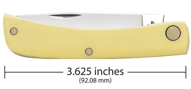 Case® | Yellow Synthetic Carbon Steel Sod Buster® Jr Knife by caseknives