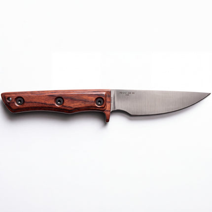 Razor Sharp AZ Case fixed blade hunter knife with a satin-finished drop point blade and black rust hardwood handle