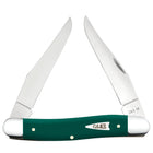 Case XX Spruce Green Smooth Synthetic Muskrat Folding Knife CA64533 - Dual Blade 2.88-Inch Clip Point Blades USA by Case®