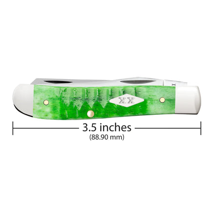 Case® | Gator Jigged Bright Green Bone Mini Trapper by caseknives