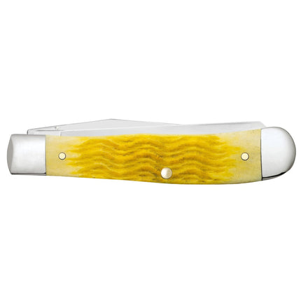 Case Platts Jig Yellow Bone Trapper Pocket Knife