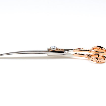 Dirty Dog rose gold dog grooming shear, side