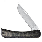 Case® | Crossroads™ Black Burlap Laminate XR Sod Buster® Jr with Dayglow G-10 by Case
