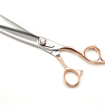 Dynasty Dahlia 48 double-tooth thinner, open