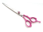 Dynasty Pink Satin B comfort grip non-slip handle long cutting scissor