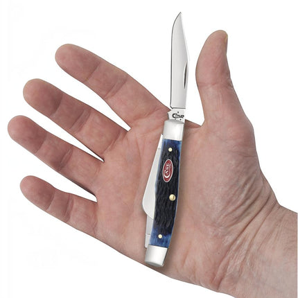 Case® | Rogers Jig Navy Blue Bone Medium Stockman Knife