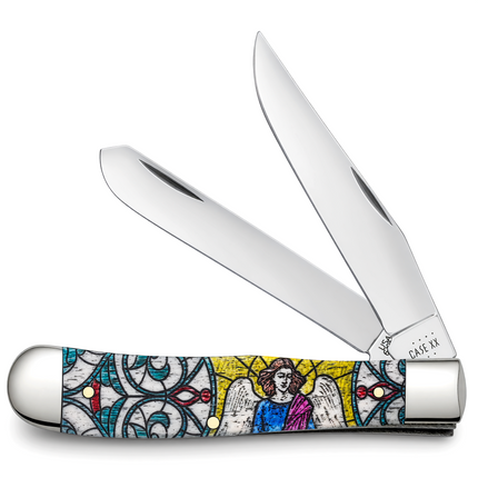 Case® Stained Glass Angel Natural Bone Color Wash Trapper