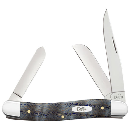 Case® | Smooth Blue Curly Oak Medium Stockman by caseknives