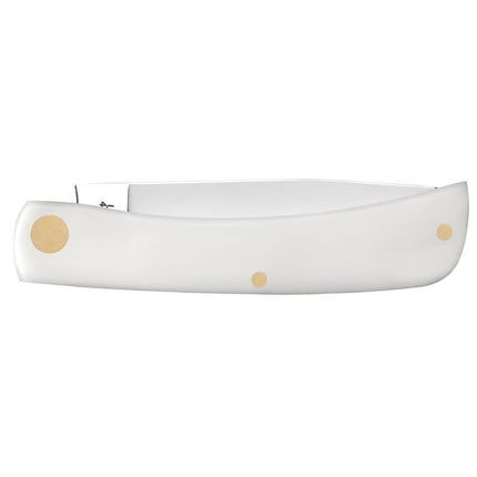 Case® | John Deere Embellished Smooth White Synthetic Sod Buster® Jr by caseknives
