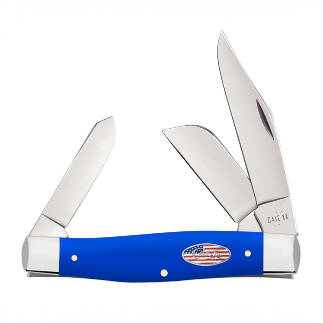 Case® Royal Blue Synthetic Large Stockman Pocket Knife