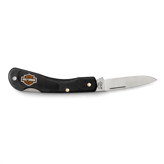 Case® Harley-Davidson® Mini Blackhorn Lockback Black Zytel