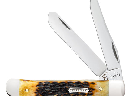 Case® | Rogers Jig Burnt Amber Bone CS Mini Trapper by caseknives