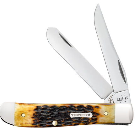 Case® | Rogers Jig Burnt Amber Bone CS Mini Trapper by caseknives