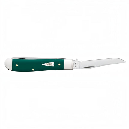 Case XX Knives Mini Trapper Spruce Green Synthetic 64531 Stainless Pocket Knife by Case®