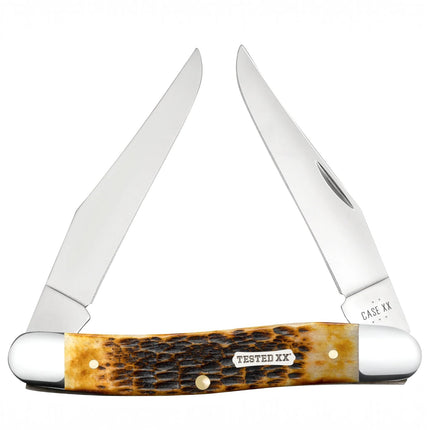 Case XX Muskrat Pocket Knife (Burnt Amber Rogers Jigged Bone, CA51395) by Case®