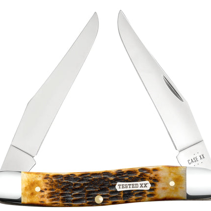 Case XX Muskrat Pocket Knife (Burnt Amber Rogers Jigged Bone, CA51395) by Case®