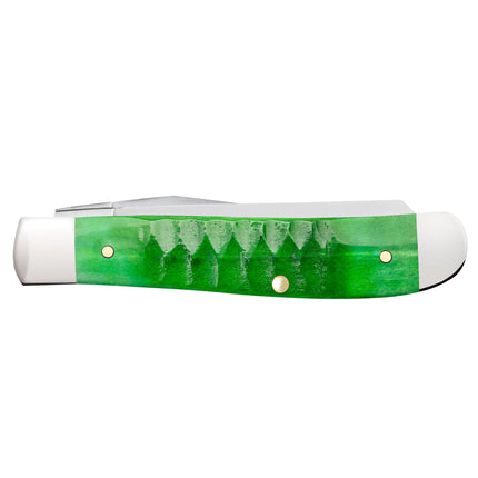 Case® | Gator Jigged Bright Green Bone Mini Trapper by caseknives
