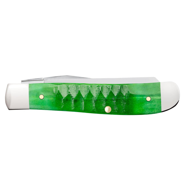 Case® | Gator Jigged Bright Green Bone Mini Trapper by caseknives