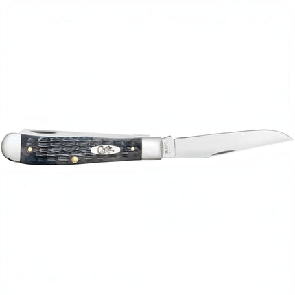 Case® | Pocket Worn® Crandall Jig Gray Bone Trapper Knife by caseknives