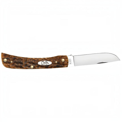 Case XX Burnt Amber Bone Rogers Jigged Bone Sod Buster Jr Folding Knife CA51394 by Case®