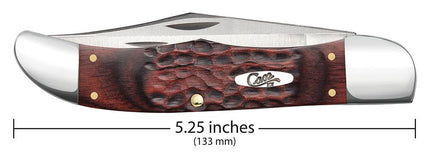 Case XX Jigged Dymalux® Rosewood Hunter with Leather Sheath CA189 by Case®