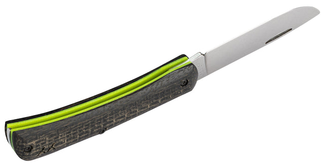 Case® | Crossroads™ Black Burlap Laminate XR Sod Buster® Jr with Dayglow G-10 by Case