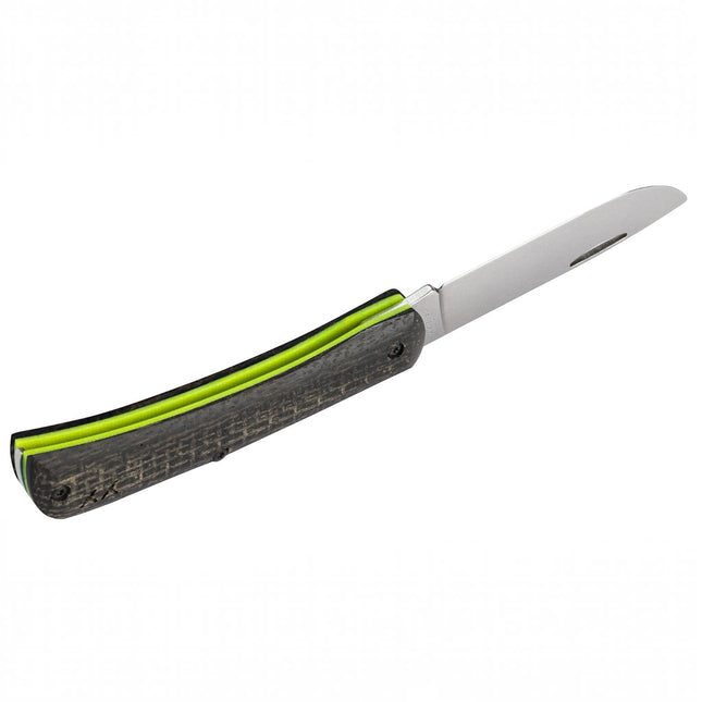 Case® | Crossroads™ Black Burlap Laminate XR Sod Buster® Jr with Dayglow G-10 by Case