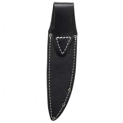 Case CT2 Hunter Black Carbon Fiber Weave Fixed Blade Knife with Leather Sheath by Case®