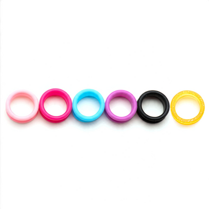 Finger ring sizers in assorted colors