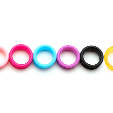 Finger ring sizers in assorted colors