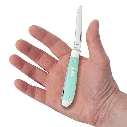 Case® Smooth Tiffany Blue G-10 Mini Trapper Pocket Knife