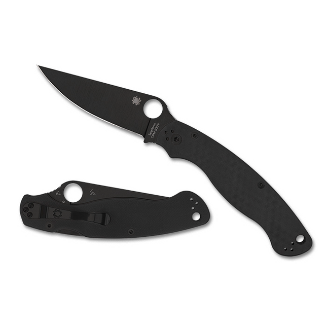 Military™ 2 Black G-10 Black Blade by Spyderco
