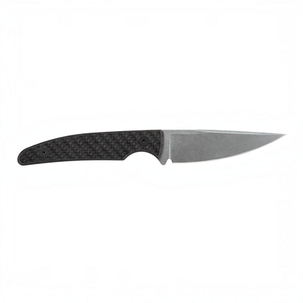 Case CT2 Hunter Black Carbon Fiber Weave Fixed Blade Knife with Leather Sheath by Case®
