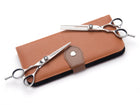 Kansai Korean true left-handed hair-cutting thinner scissor set with case, closed